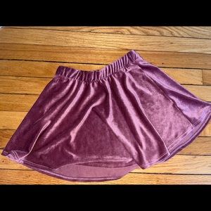 Velvet Mini Skirt Size XS